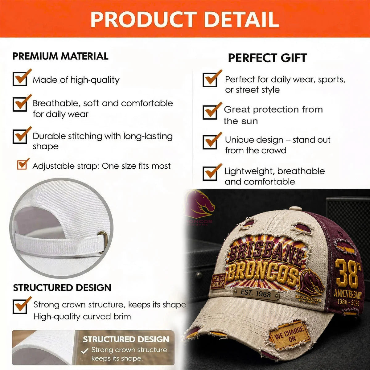 Brisbane Broncos - Classic Cap V2