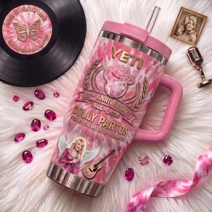 Dolly Parton Music Custom Stanley Cup Tumbler V10