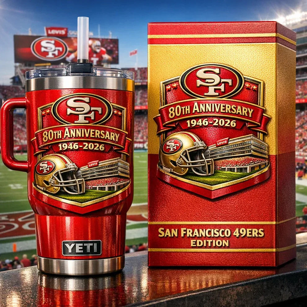 SF 49ers Anniversary Tumbler