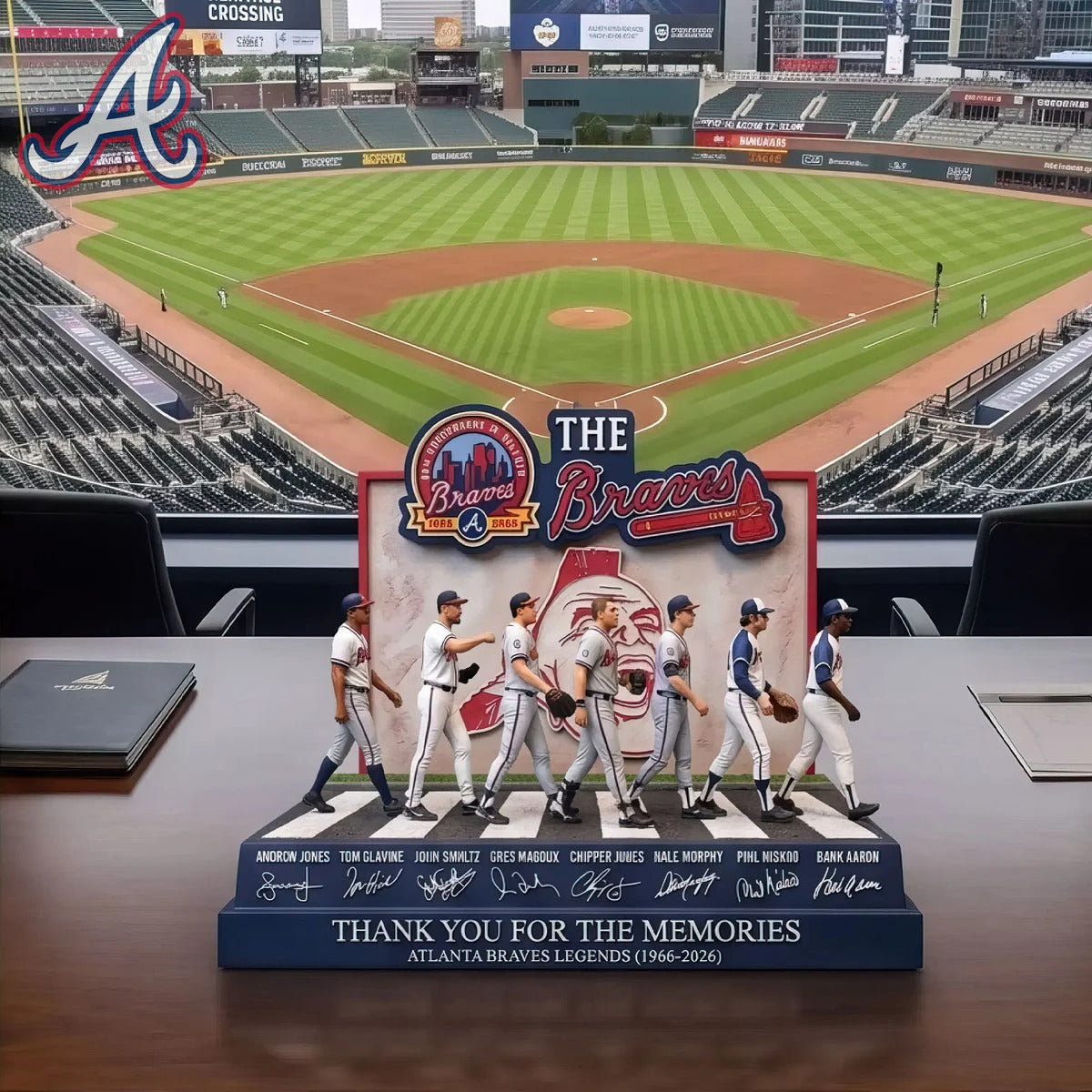 Atlanta Braves Table Decor