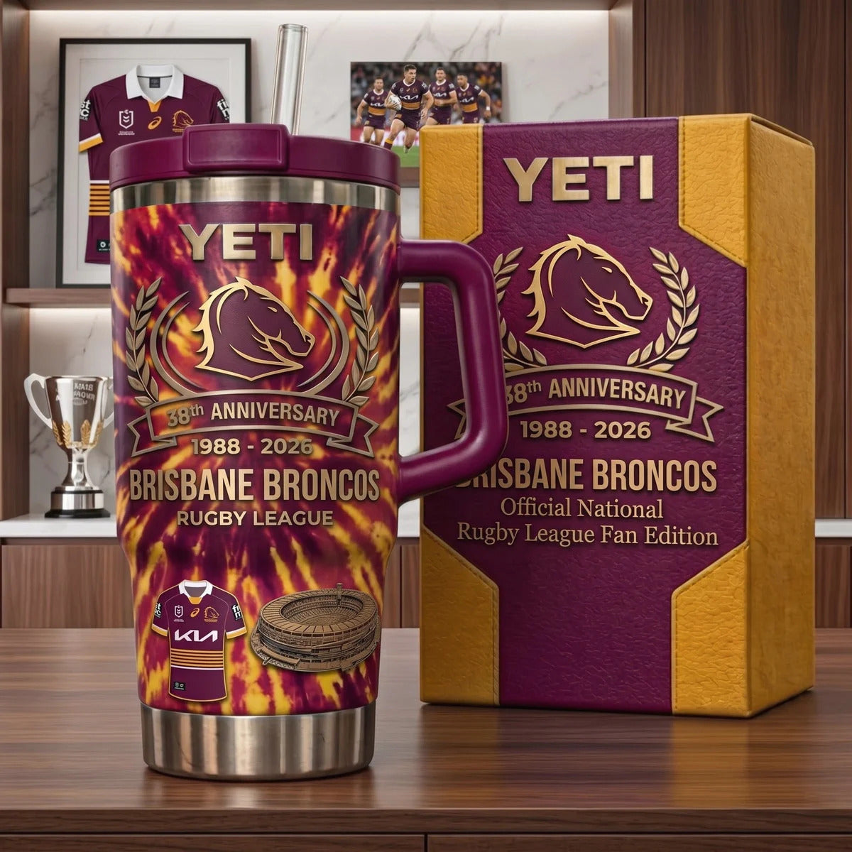 Brisbane Broncos Anniversary Tumbler