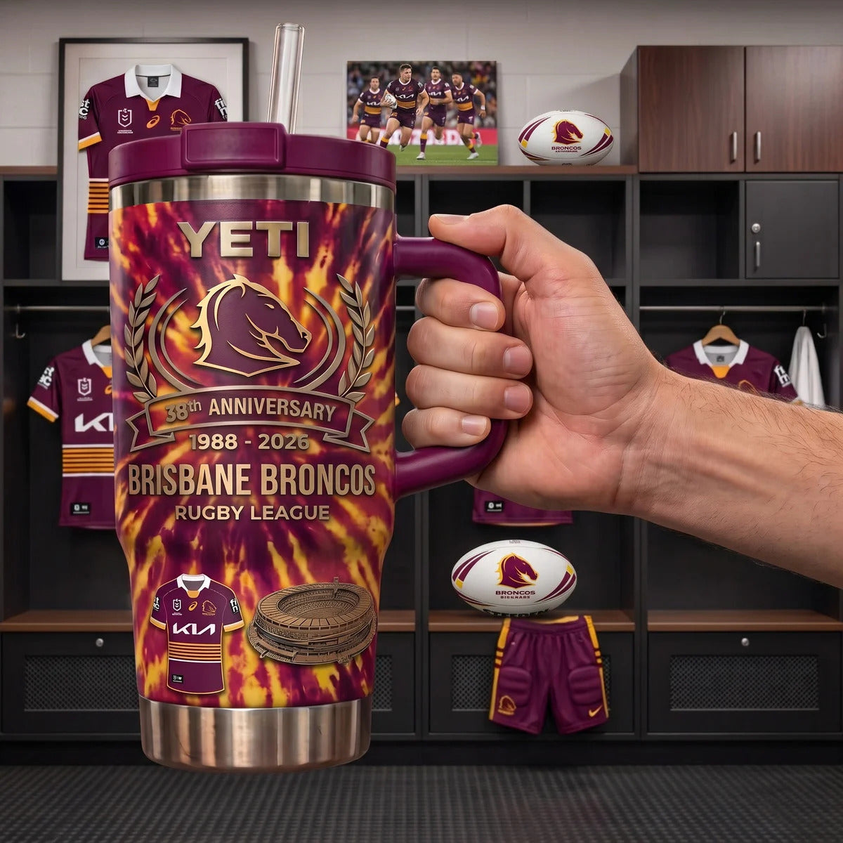 Brisbane Broncos Anniversary Tumbler