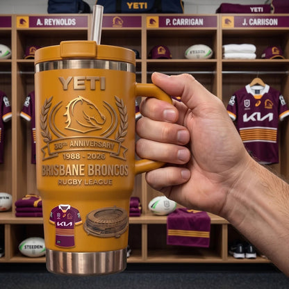 Brisbane Broncos Anniversary Tumbler V3