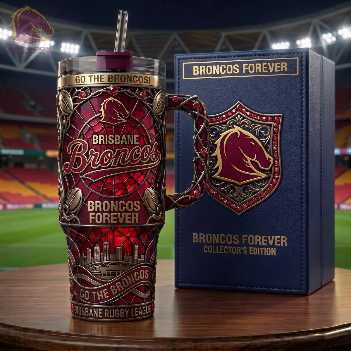 Brisbane Broncos Anniversary Tumbler V5