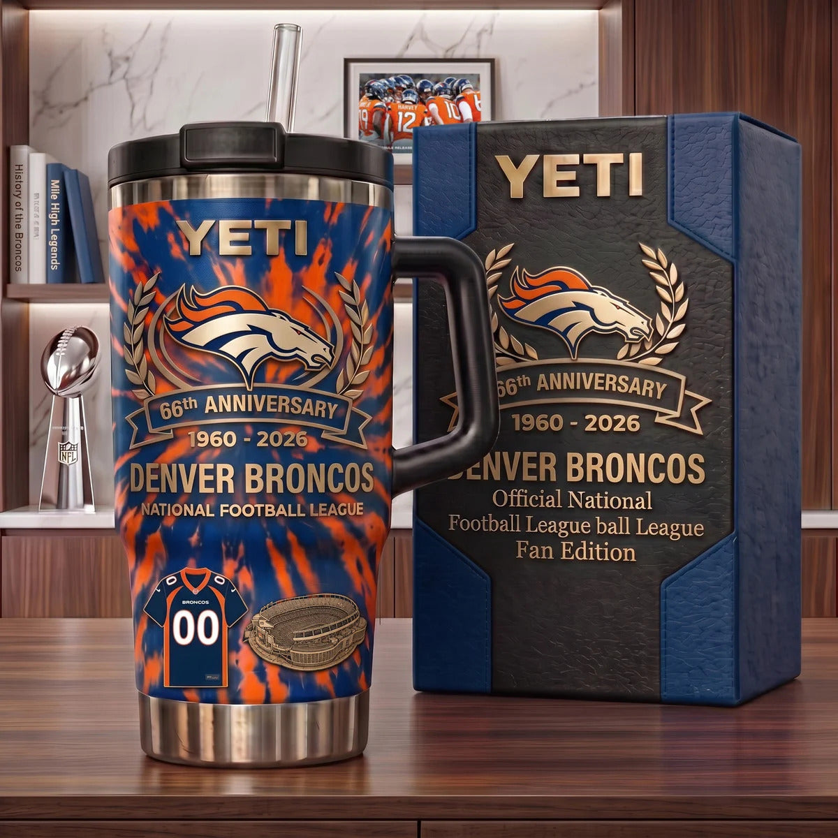 66th Broncos Anniversary Tumbler