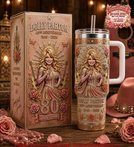 Dolly Parton Music Custom Stanley Cup Tumbler V11