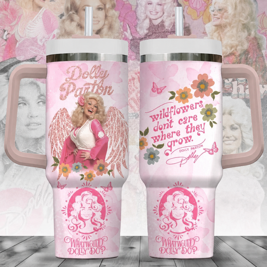 Dolly Parton Music Custom Stanley Cup Tumbler V7