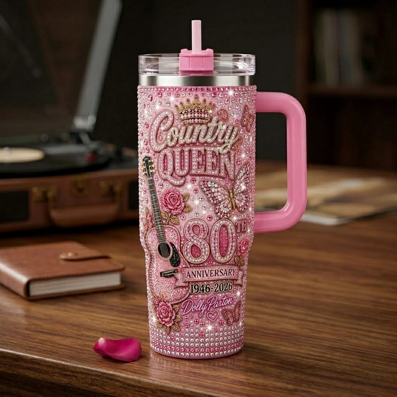 Dolly Parton Music Custom Stanley Cup Tumbler V4