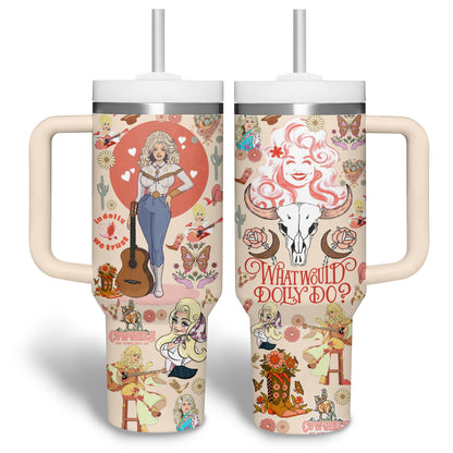 Dolly Parton Music Custom Stanley Cup Tumbler