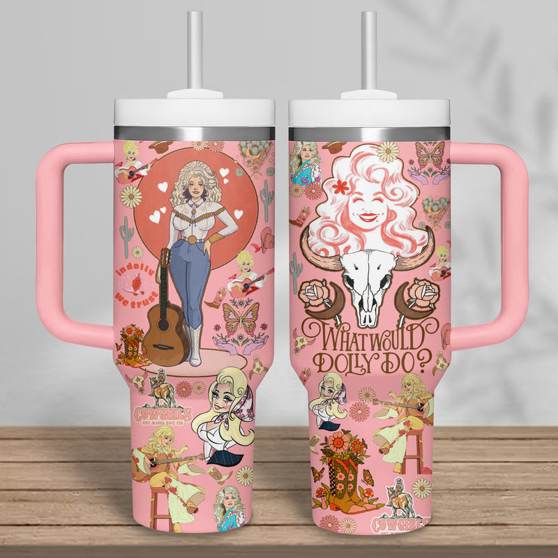 Dolly Parton Music Custom Stanley Cup Tumbler