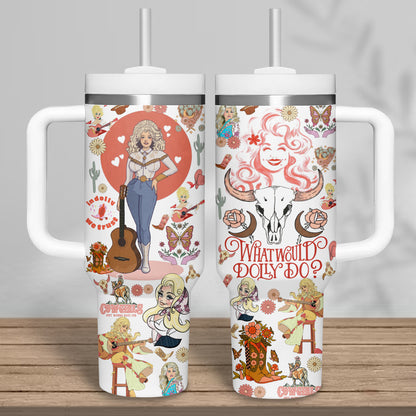 Dolly Parton Music Custom Stanley Cup Tumbler